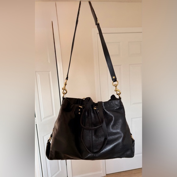 COACH Ashley Leather Satchel Shoulder Bag Crossbody Python – Black – EUC - Picture 4 of 11